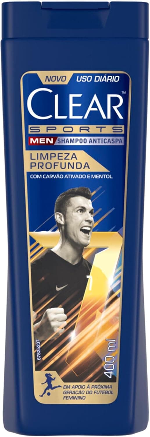 Shampoo Anticaspa Clear Men Sports Limpeza Profunda 400ml por R$ 18,04 (Recorrencia) + Frete Gratis