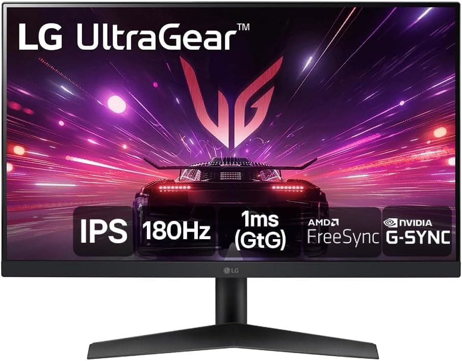 Monitor Gamer LG UltraGear 24GS60F-B 24" IPS Full HD 180Hz 1ms G-SYNC/FreeSync por R$604 (Frete Gratis + Cupom)
