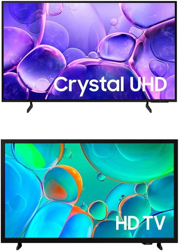 Combo 2 TVs Samsung: Smart TV 55" Crystal UHD 4K U8100F + Smart TV 32" HD H5000F por R$ 2.729