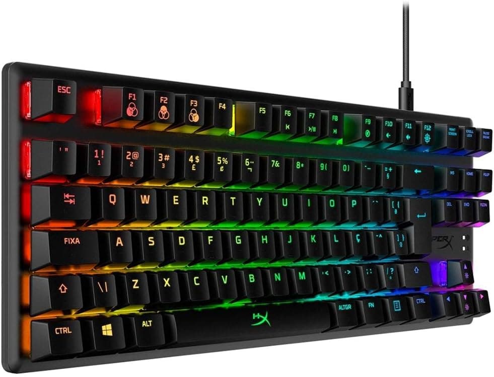 Teclado Mecânico HyperX Alloy Origins Core HX Red BR Layout por R$ 419
