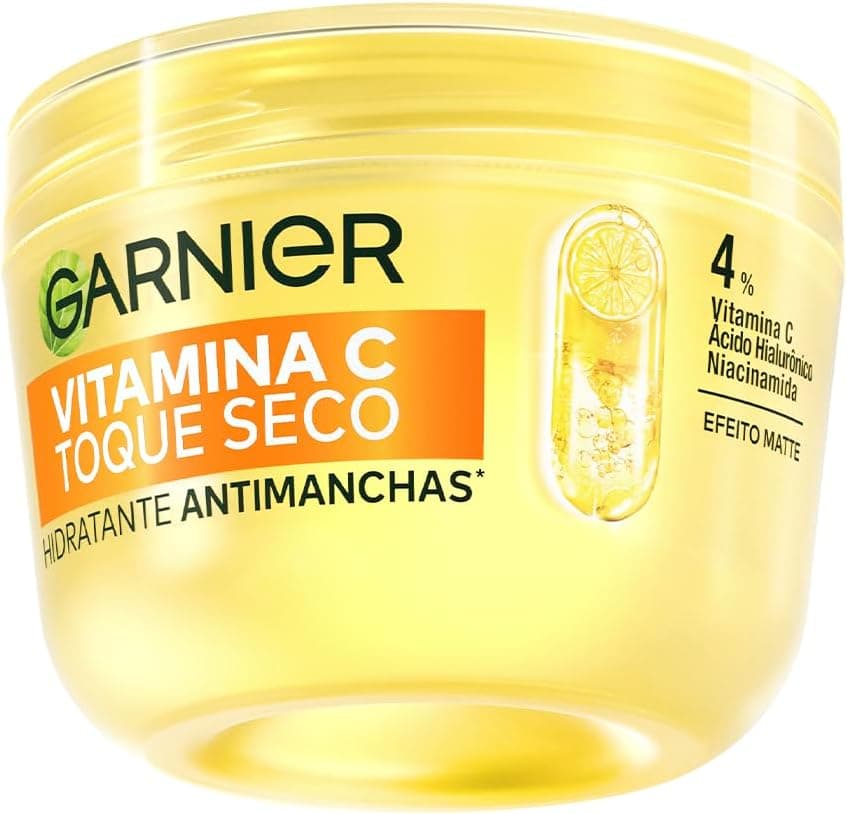 Garnier Gel Creme Hidratante Facial Antimanchas Toque Seco 85g (Vitamina C + Niacinamida) por R$ 26,48
