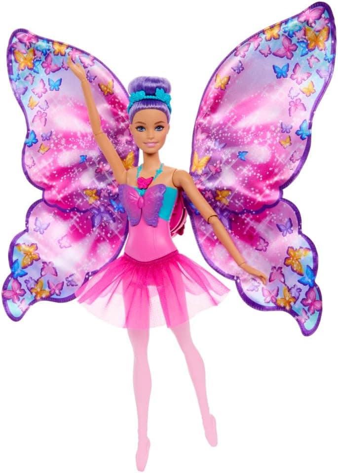 Barbie Fantasia Bailarina Borboleta Mattel - Boneca 2 em 1 para Crianças 3+