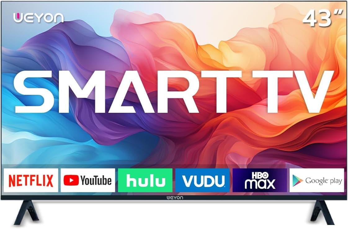 Smart TV Weyon 43" Full HD Android TV Wi‑Fi (43WDSNBX) por R$ 1.058 no PIX + frete grátis (cupom)