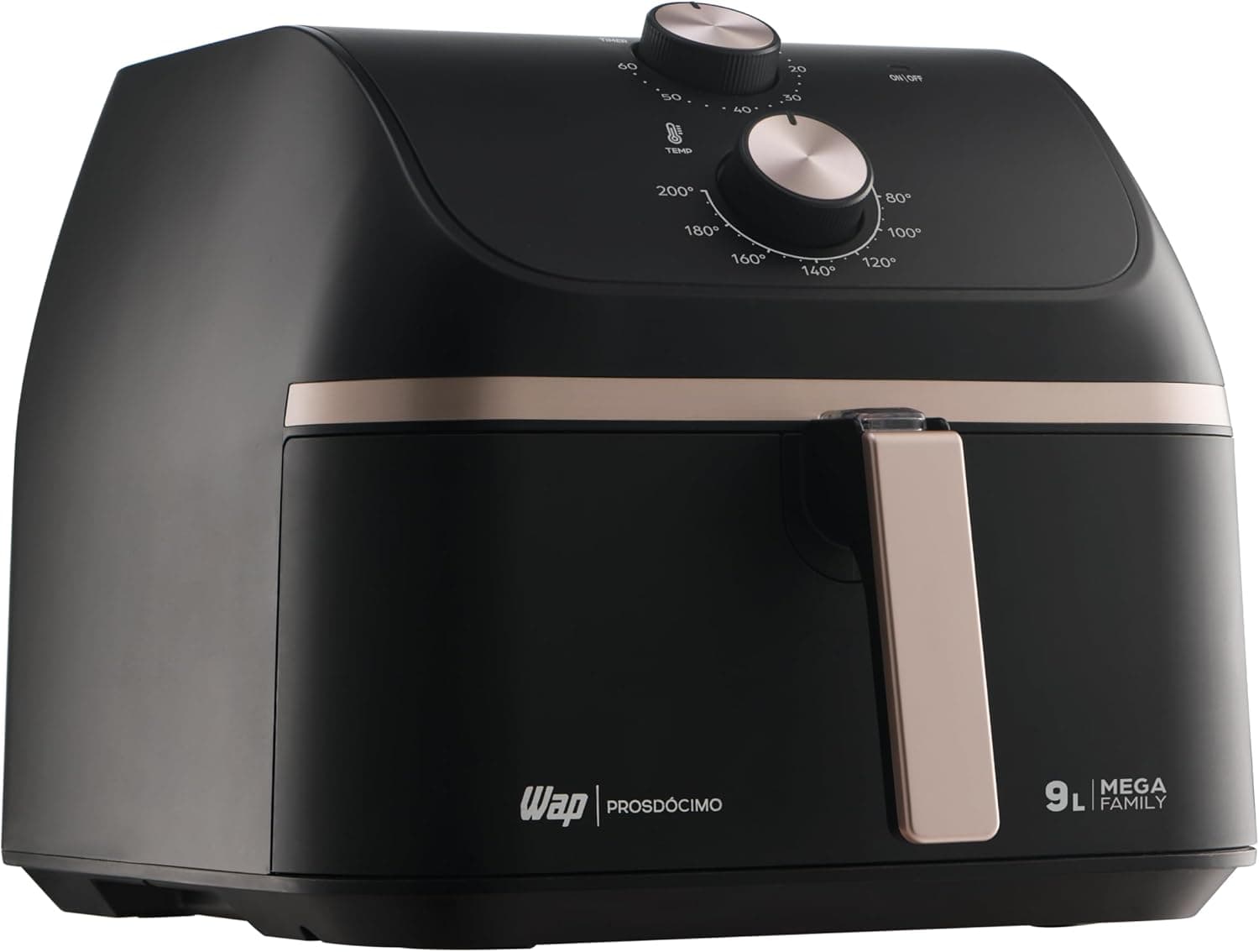 Air Fryer WAP Mega Family 9L 1900W 220V com Cesto Amplo e Ar 360° (Amazon + cupom)