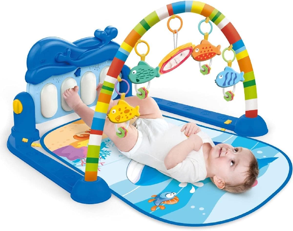 Tapete de Atividades com Play Piano Baleia Azul Maxibaby por R$ 74,94 (frete grátis)