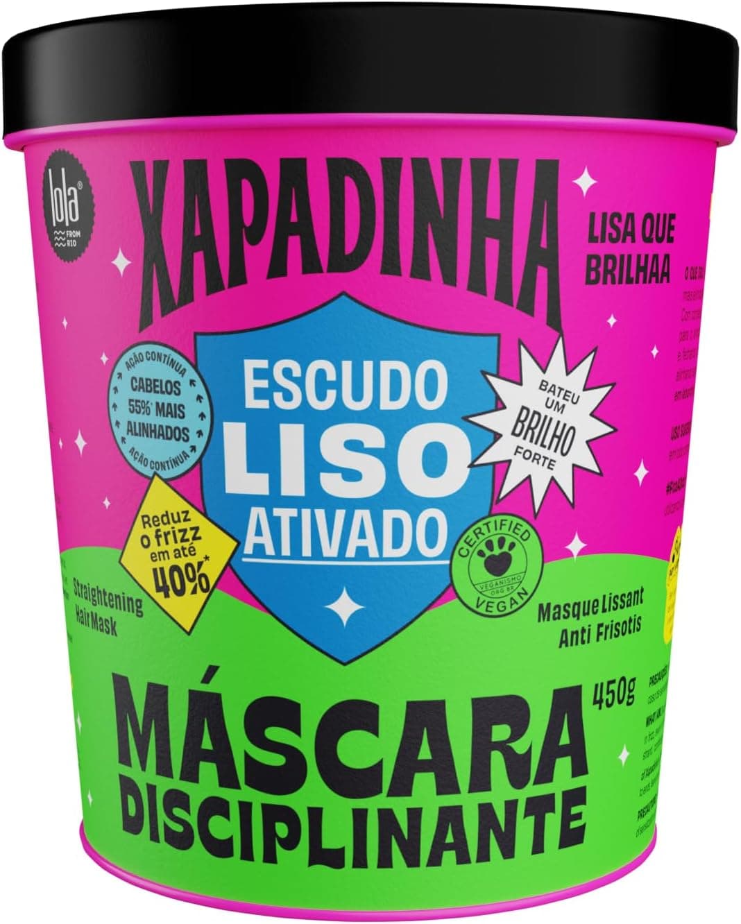 Mascara Disciplinante Lola Cosmetics Xapadinha 450g por R$ 26,64 (Frete Gratis Prime)