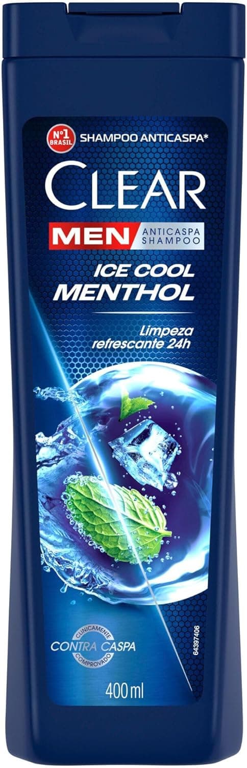 Shampoo Clear Men Anticaspa Ice Cool Menthol 400ml por R$ 18,99 (frete grátis)