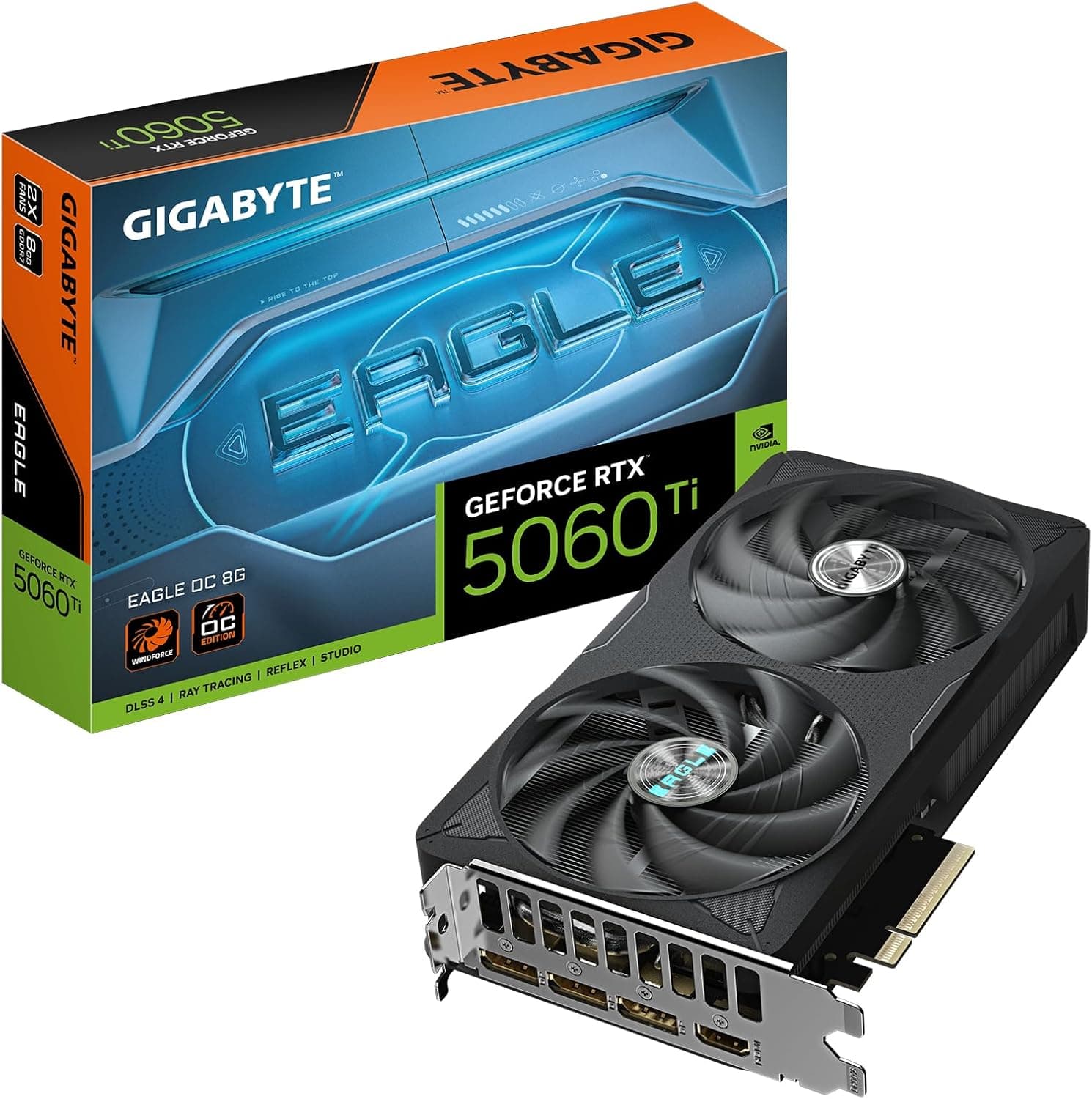 Placa de Vídeo Gigabyte GeForce RTX 5060 Ti Eagle OC 8GB GDDR7 por R$ 2.399 (frete grátis)