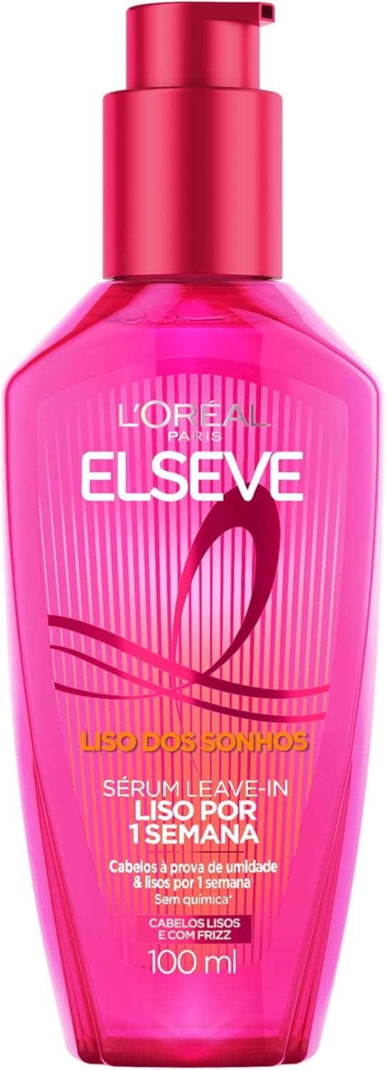Sérum Leave-in Elseve Liso dos Sonhos 100ml (L'Oréal Paris) por R$ 30,99 com frete gratis
