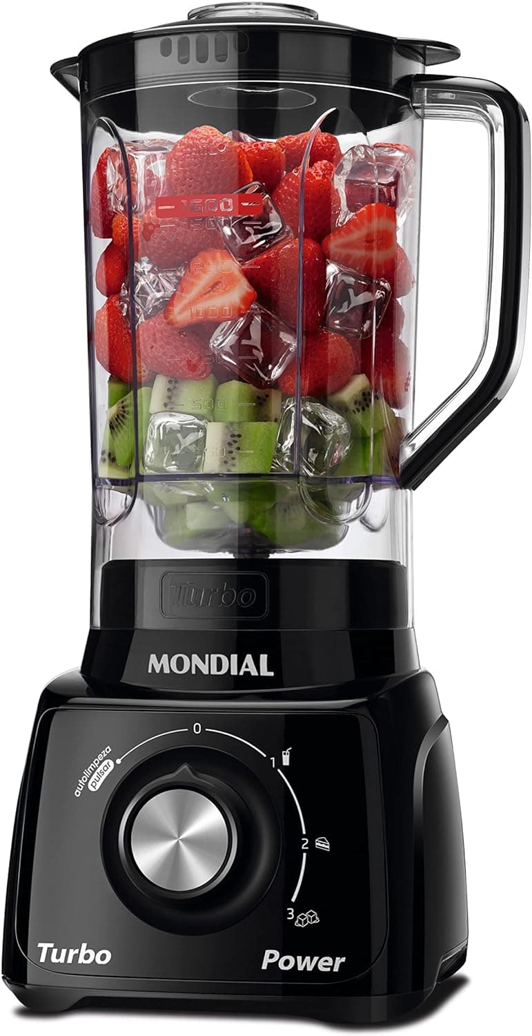 Liquidificador Mondial Turbo Power L-99 FB 550W 220V por R$ 82,30 (Pix) + frete grátis