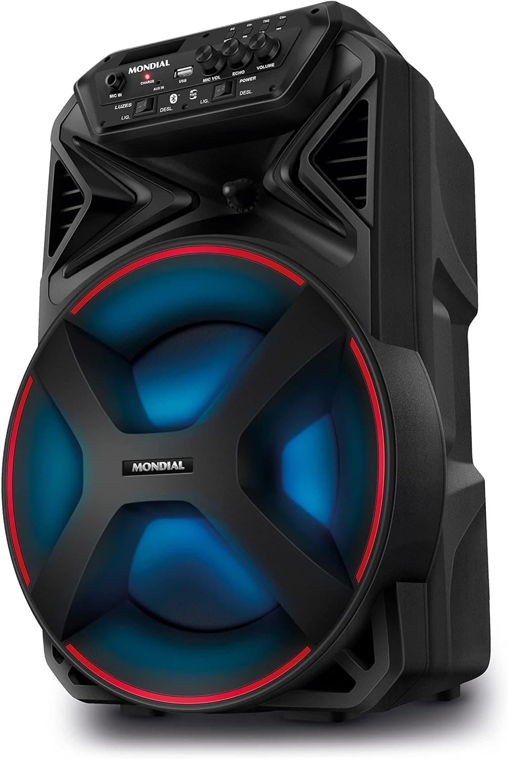 Caixa Amplificada Mondial Connect Partyplus CM-250 250W RMS Bivolt