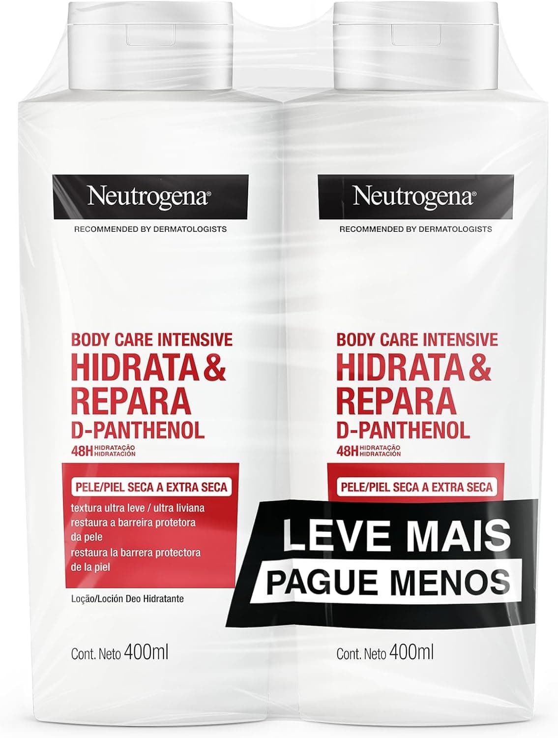 Kit Neutrogena Body Care Intensive Hidrata & Repara 2x 400ml (800ml) - Preco de Assinatura
