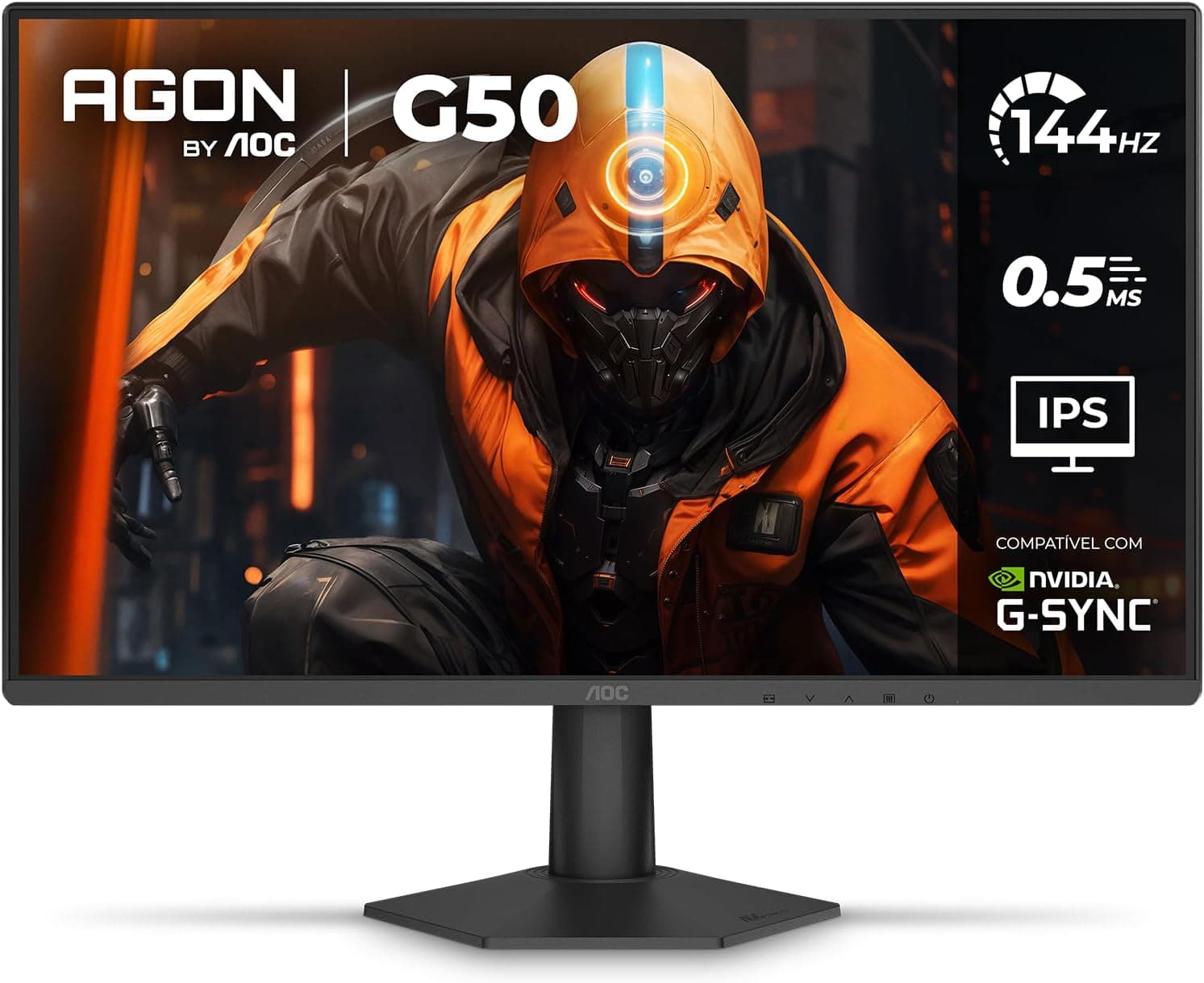 Monitor Gamer AOC AGON G50 27G50F 27" IPS Full HD 144Hz G-SYNC HDR10 por R$ 683 (cupom) + frete grátis