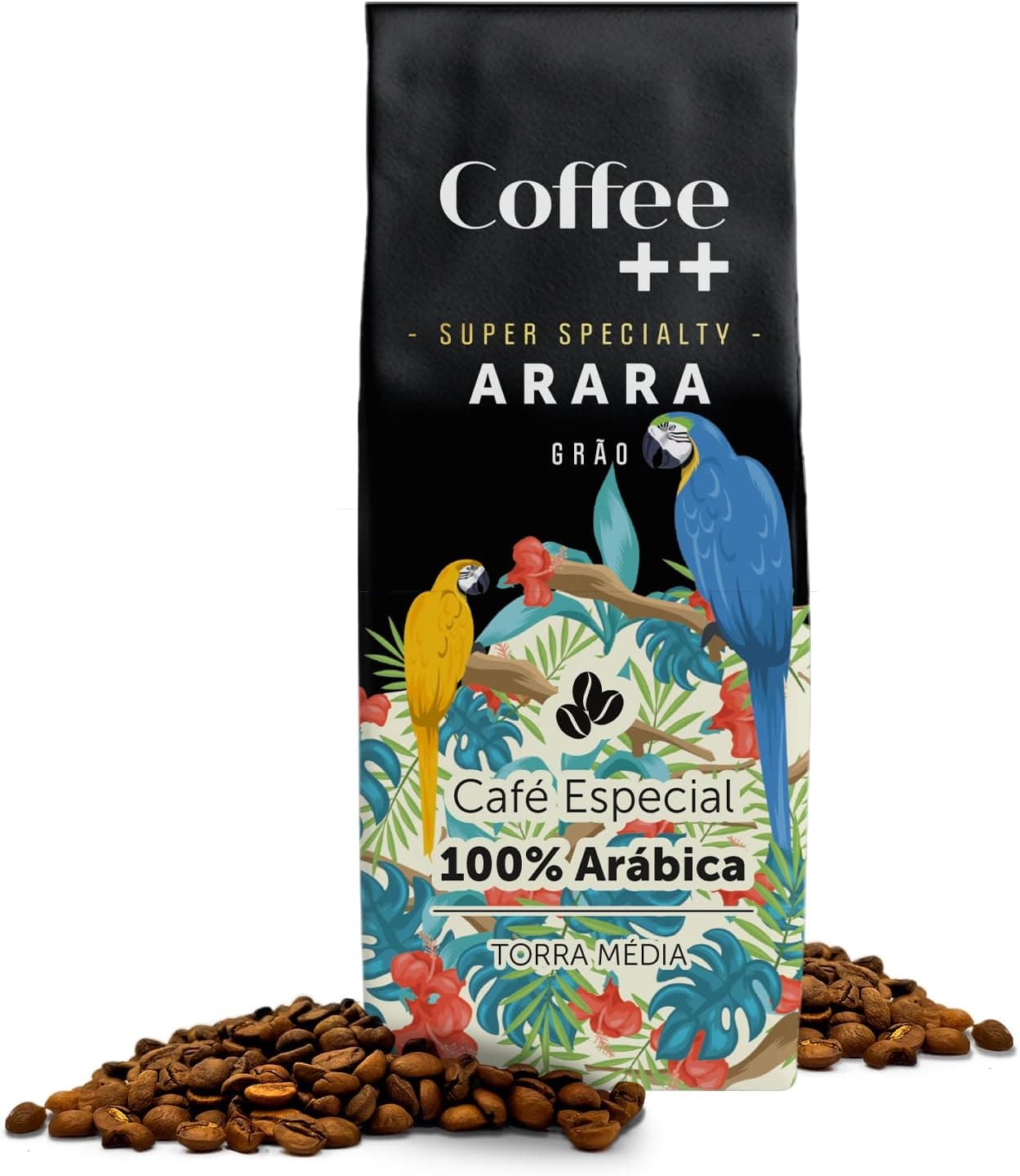 Café Coffee Mais ARARA em Grãos 250g (100% Arábica, Torra Média) com Frete Grátis por R$ 20
