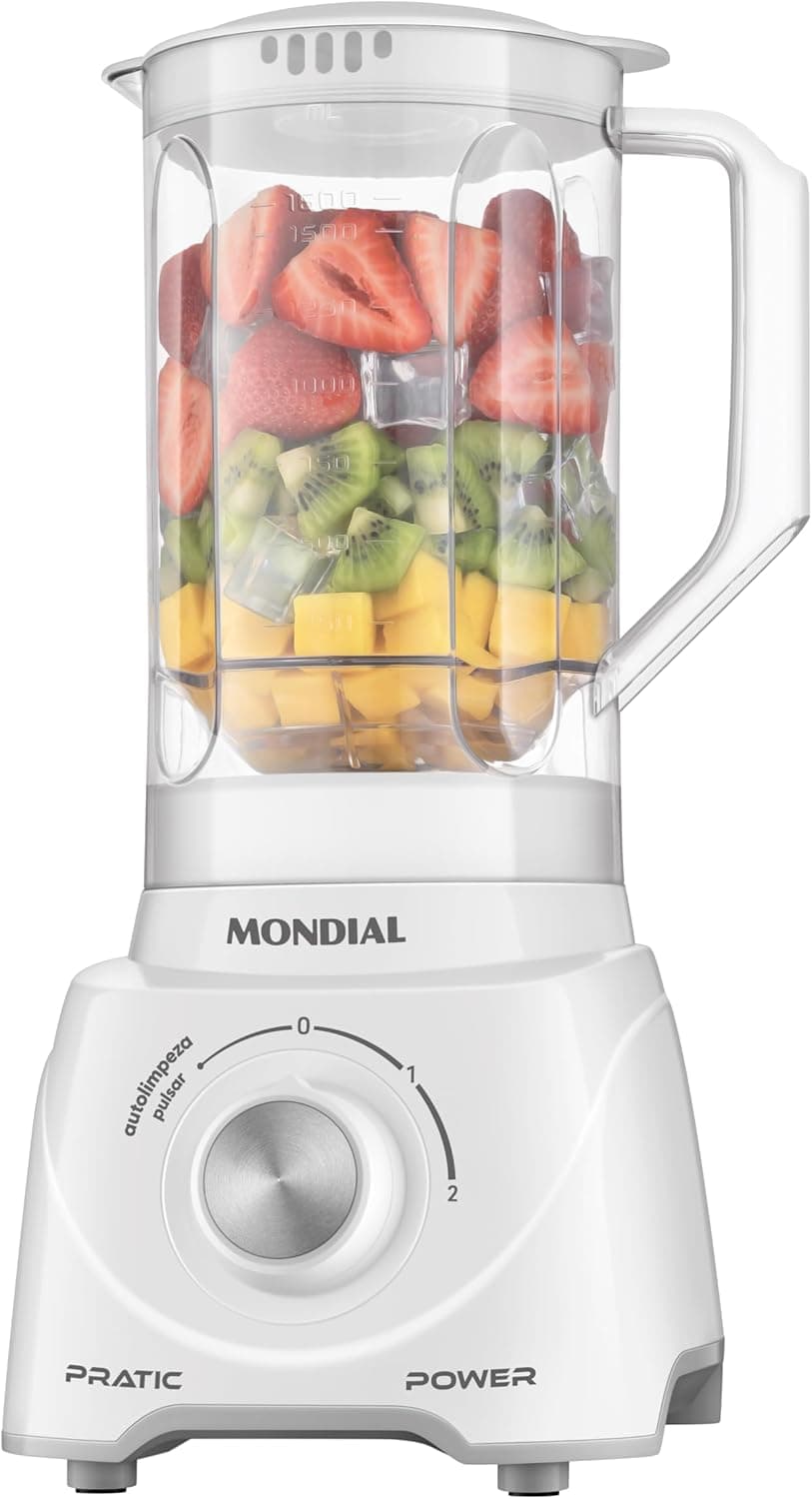 Liquidificador Mondial Pratic Power L-97-W 550W 110V Branco por R$ 79,16 (frete grátis)