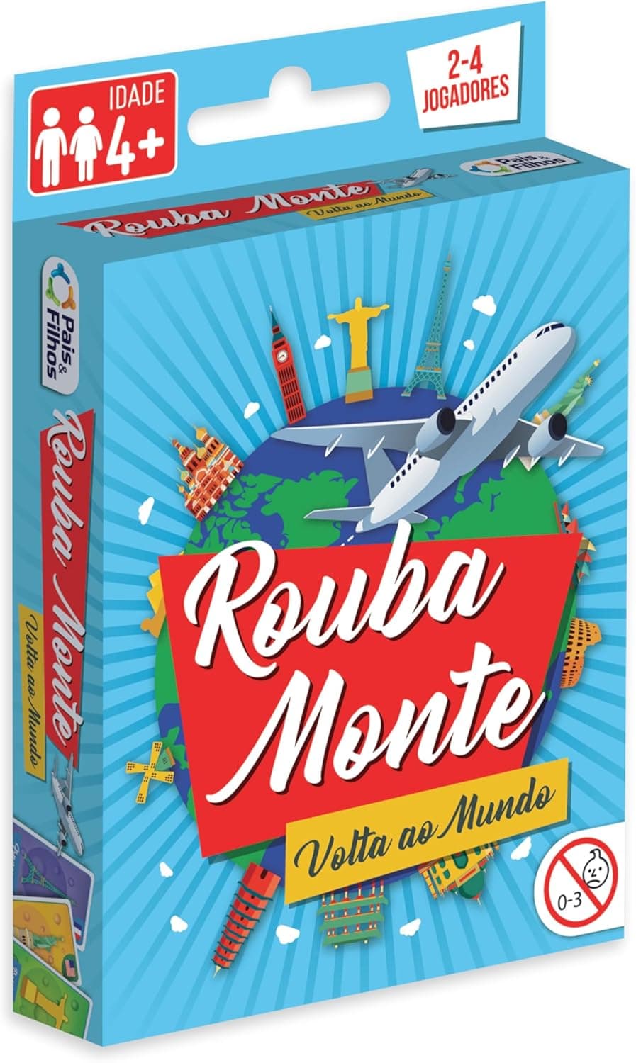 Jogo de Cartas Rouba Monte Volta ao Mundo Pais & Filhos por R$ 8,72 (Prime)