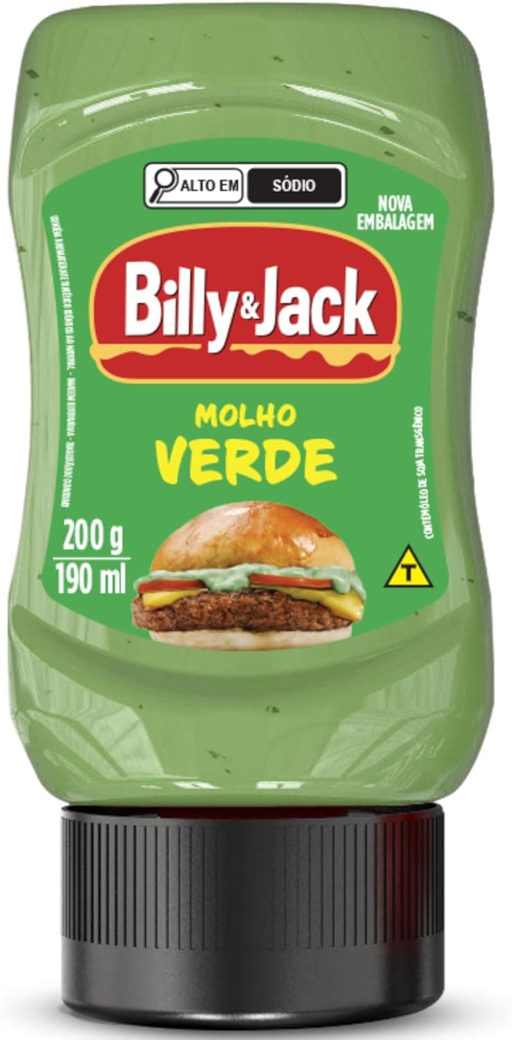Molho Verde Billy & Jack 200g com frete gratis Prime + cupom (Amazon)