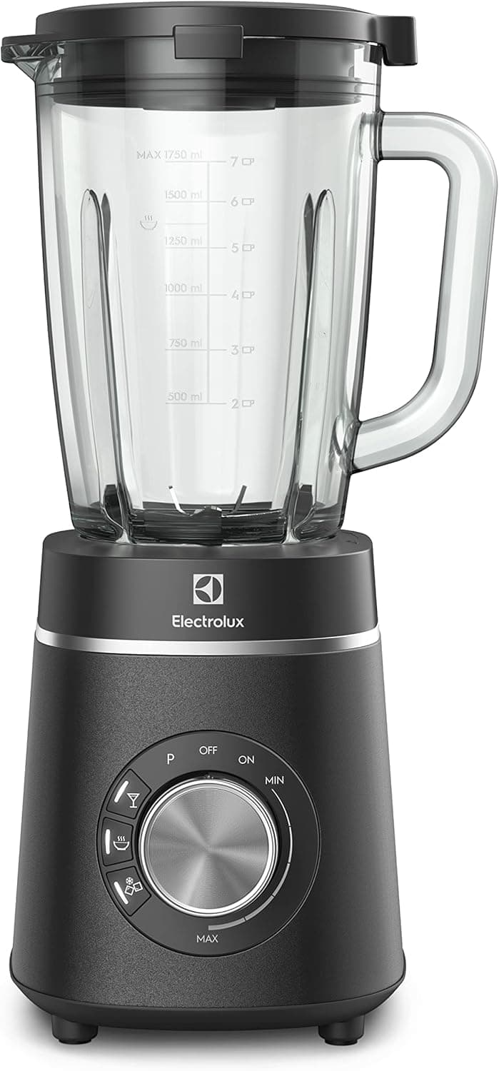 Liquidificador Electrolux BLP70 1200W (127V) com Jarra de Vidro 2L e Inox Preto por R$ 459