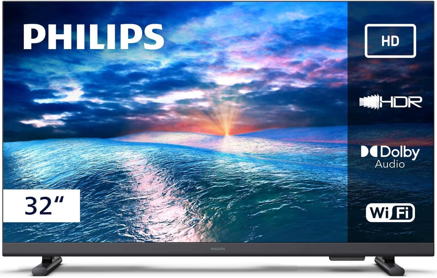 Smart TV Philips 32" HD 32PHG6910/78 com HDR10, Dolby Audio e Wi‑Fi por R$ 858 (frete grátis)