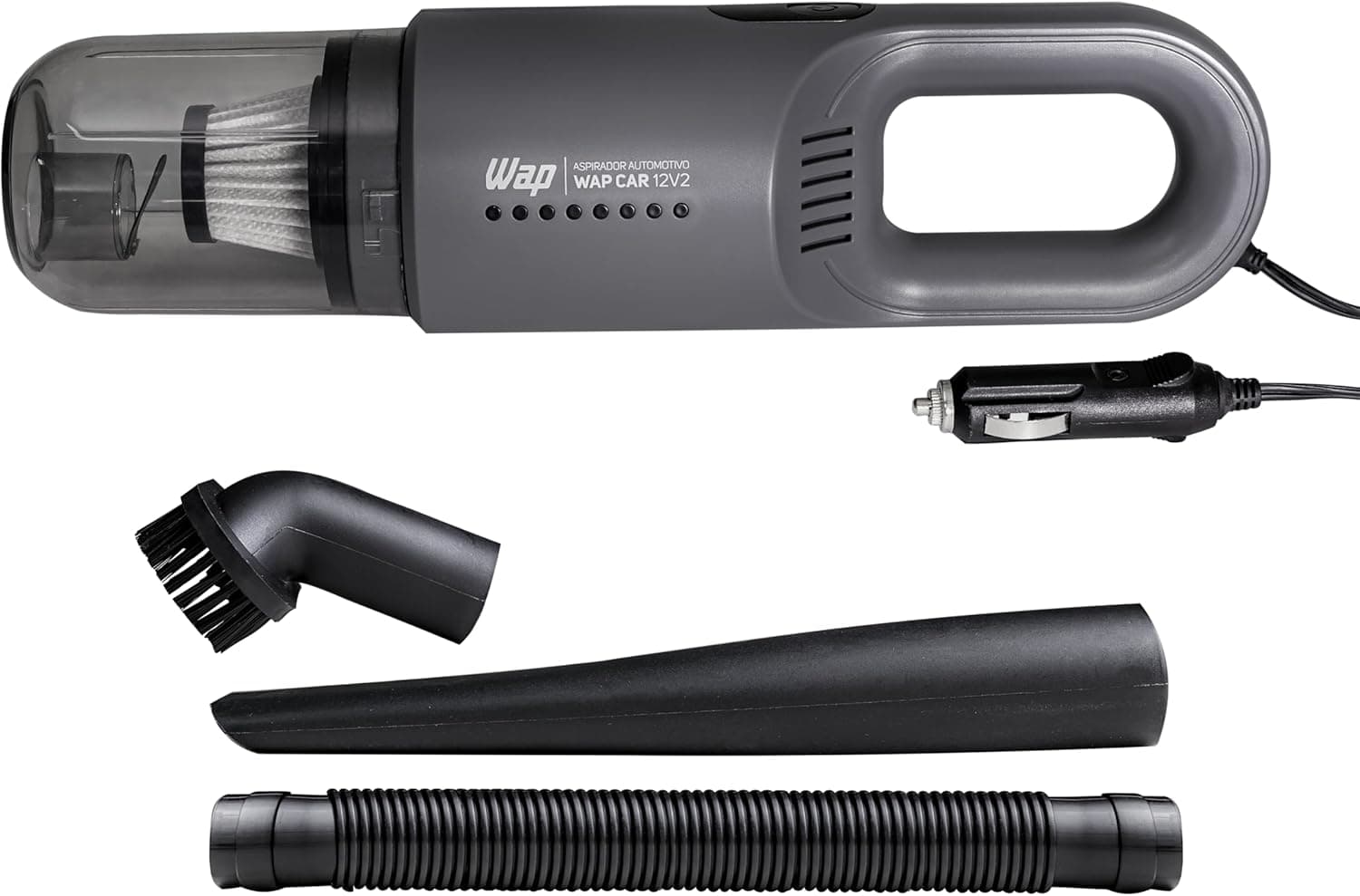 Aspirador de Pó Automotivo WAP CAR 12V2 180W 12V 420ml Portátil com Filtro Lavável