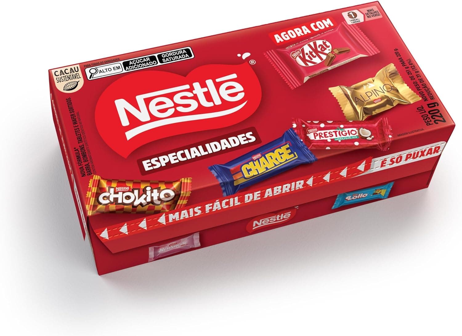 Caixa de Bombom NESTLÉ Especialidades 220g por R$ 11 com frete gratis