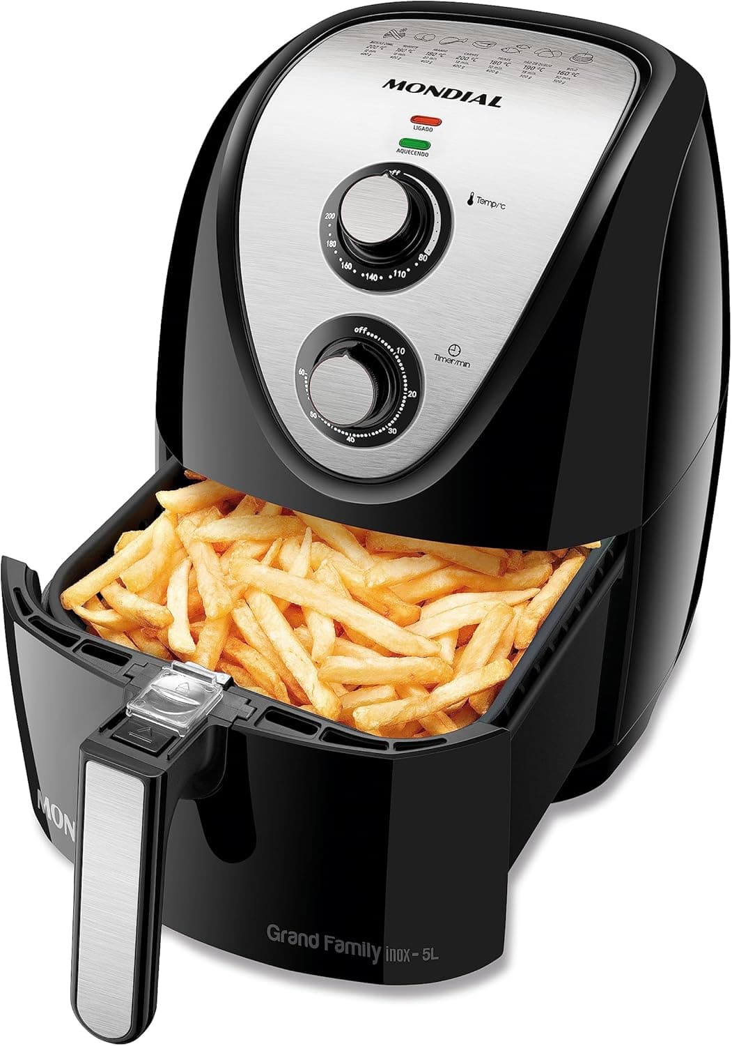 Air Fryer Mondial Grand Family Inox AFN-50-BI 5L 127V 1900W com cupom (Frete Grátis)