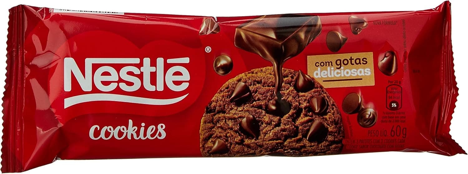 Cookie Nestlé Classic Gotas de Chocolate 60g por R$ 2,99