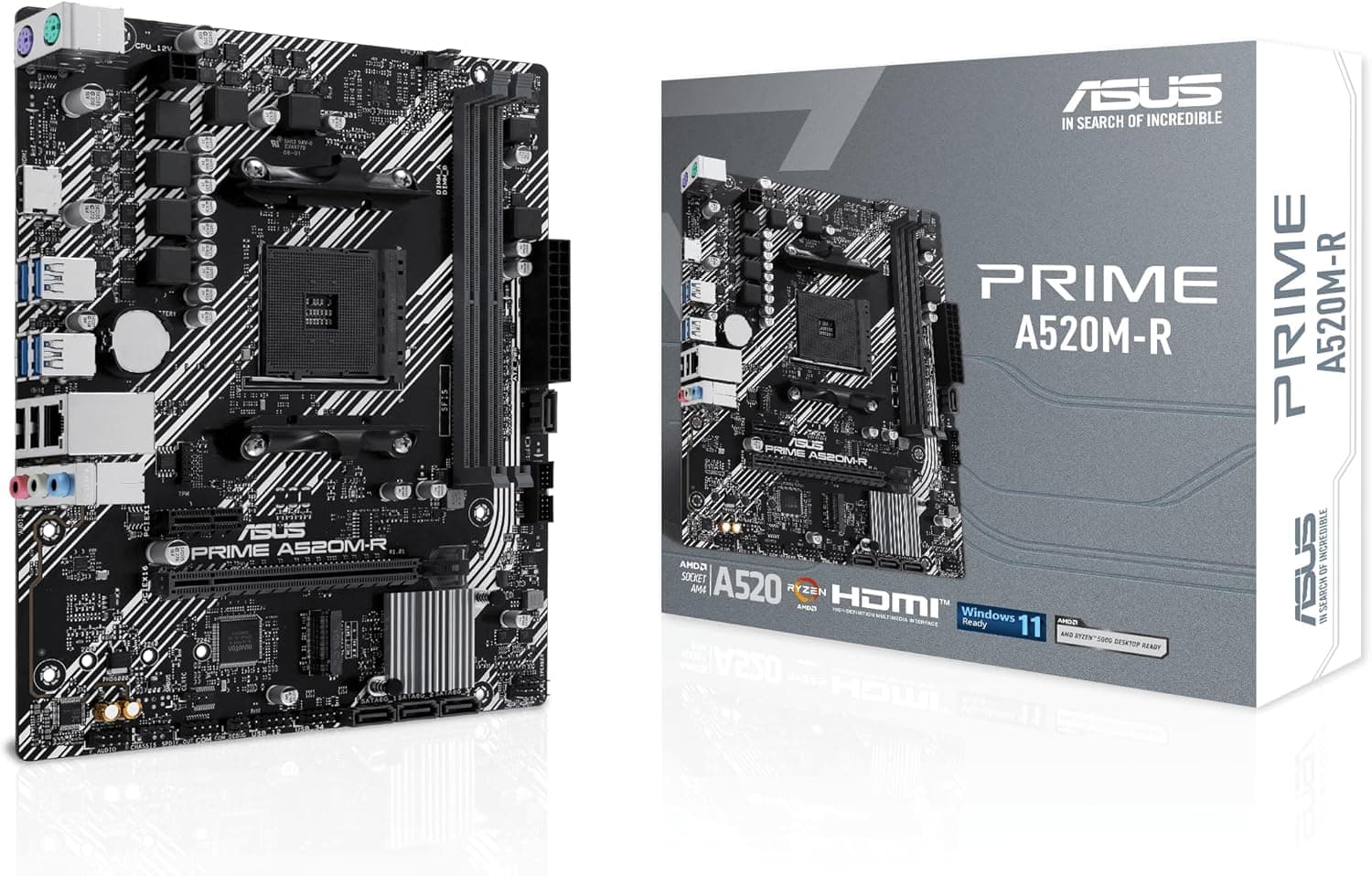 Placa-mãe ASUS PRIME A520M-R AM4 DDR4 (mATX) por R$ 298,50