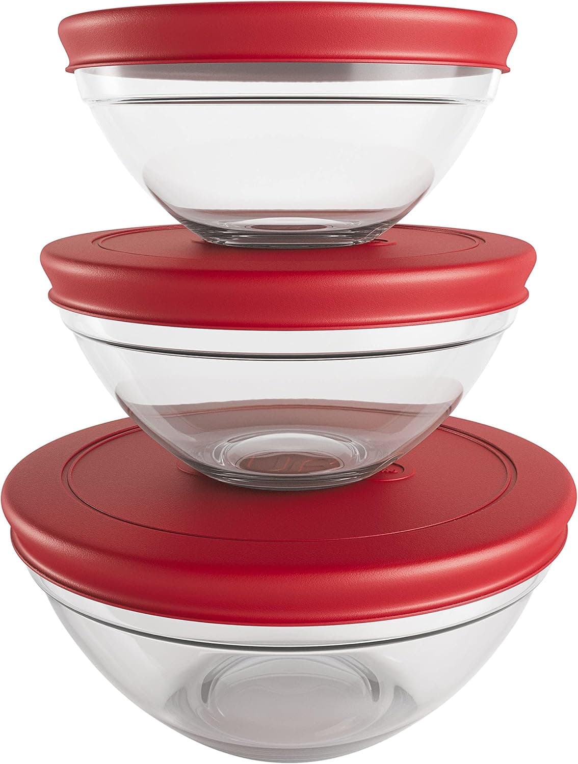 Conjunto Euro Home 3 Potes de Vidro Redondos com Tampa Plastica VDR7093-VM por R$ 17,88 (Prime)