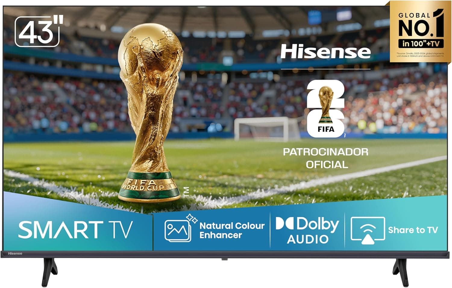 Smart TV Hisense 43A4NV 43" Full HD com HDR10 e DTS Virtual:X (Alexa/Google) por R$ 1.281 no Pix