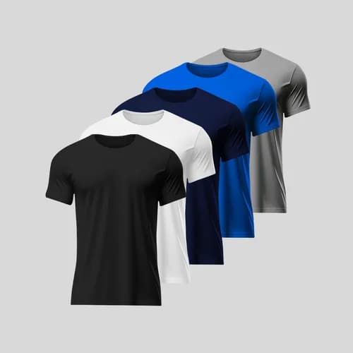 Kit 5 Camisetas Masculinas Dry Fit Premium Academia