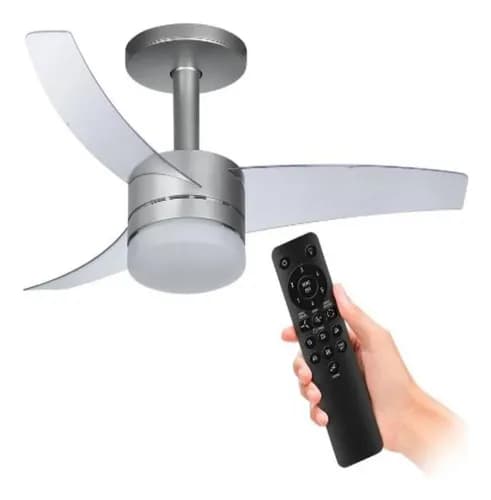 Ventilador de Teto Arno Ultimate Prata VX15 com Controle