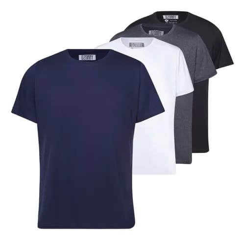 Kit 4 Camisetas Masculinas Algodão Premium Fit