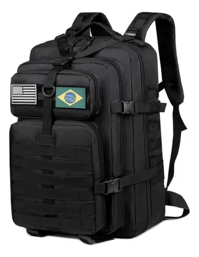 Mochila Tática Militar Impermeável 50L Reforçada por R$ 85 no Pix (cupom ESTILOML)