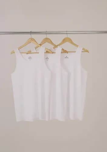 Kit com 3 Regatas Masculinas Básicas Slim Hering (Cupom MODANOML)