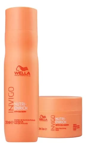 Kit Wella Professionals Invigo Nutri-Enrich Shampoo 250ml + Mascara 150ml por R$ 134