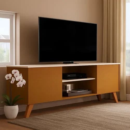 Rack Sala Estante para TV ate 58 Polegadas Home Bancada Helena por R$ 202 no Pix (cupom OFERTAMELI)