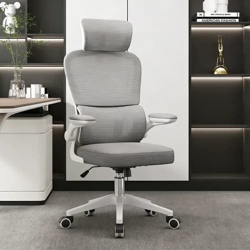 Cadeira Escritório Ergonômica Giratória Ajustável Mesh