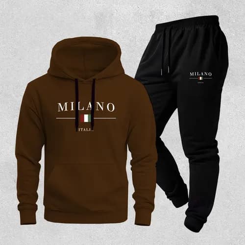 Conjunto Moletom Masculino Milanoitaly Calça e Blusa de Frio