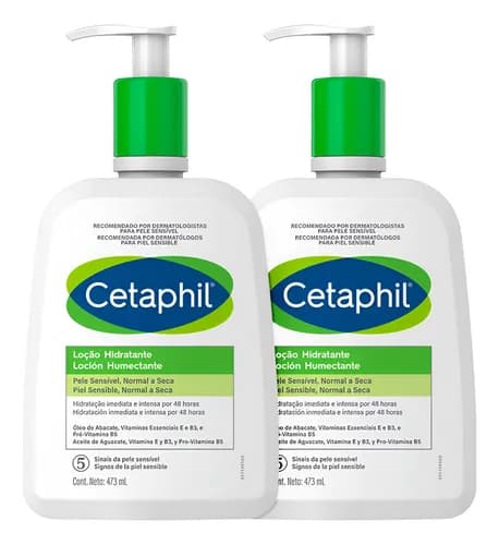 Kit Loção Hidratante Cetaphil Corporal e Facial 473ml
