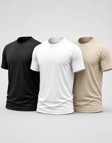 Kit 3 Camisetas Básicas Masculinas 100% Algodão Premium Daily