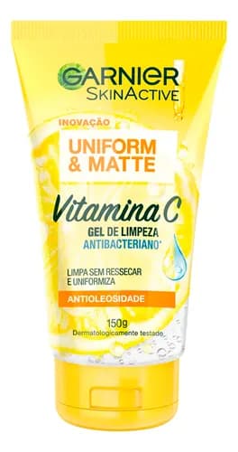 Gel de Limpeza Facial Garnier Express Aclara Vitamina C 150ml com cupom
