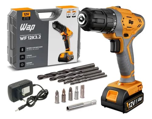 Parafusadeira e Furadeira de Impacto WAP WF 12K3.2 12V com Cupom MELIMAIS15