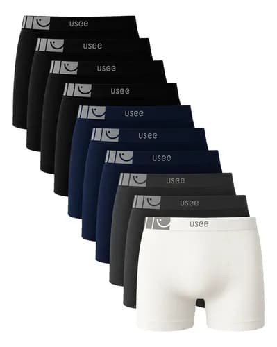 Kit com 10 Cuecas Boxer Masculina de Microfibra Usee Brasil por R$ 59 (cupom MODANOML)