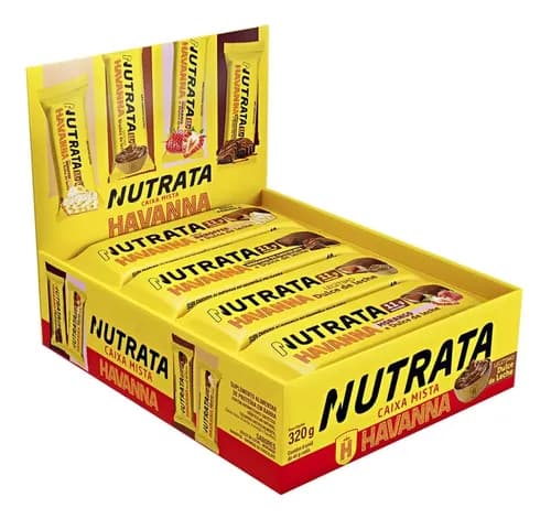 Barra Proteica Nutrata Havanna Caixa Mista 8 Un (320g) por R$ 54,09