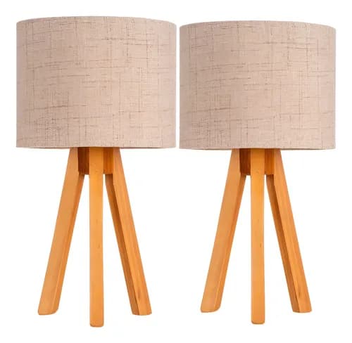 Kit 2 Abajures de Mesa Modernos para Sala e Quarto