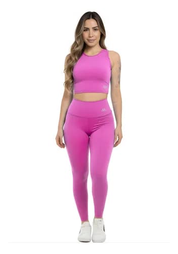 Conjunto Fitness Suplex Blackout Zero Transparência (Legging + Cropped) com Cupom