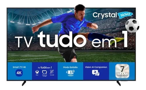Smart TV Samsung 85" Crystal UHD 4K U8100F 2025 (UN85U8100FGXZD) por R$ 5.941 no Pix (cupom)