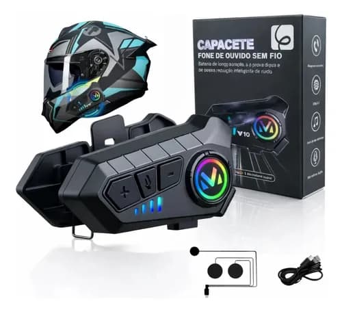 Fone de Ouvido para Capacete Moto Bluetooth EPS-2592