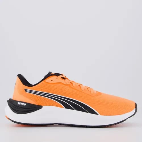 Tênis Puma Electrify Nitro 3 Laranja e Preto por R$ 432 no Pix (cupom PARAVC)